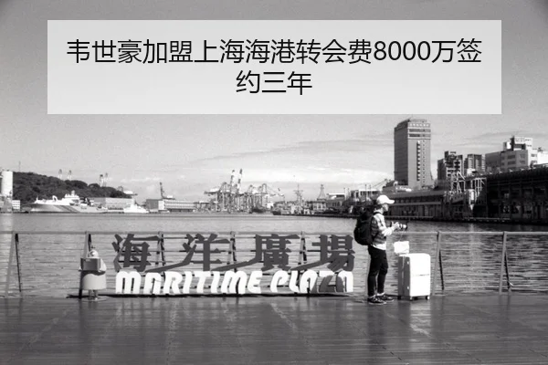 韦世豪加盟上海海港转会费8000万签约三年